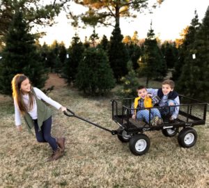 old fashioned christmas tree stockings caroling